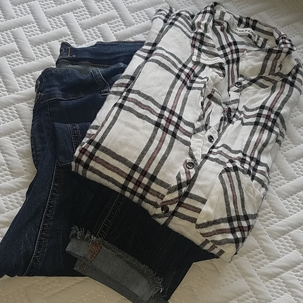 Plaid Flannel Button Up
